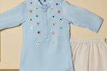 Sky Blue Rangoli Kurta Set
