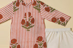 Gulmohar Stripe Kurta Set