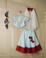 Powder blue lengha set