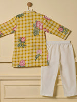 Mustard Bloom Kurta Set